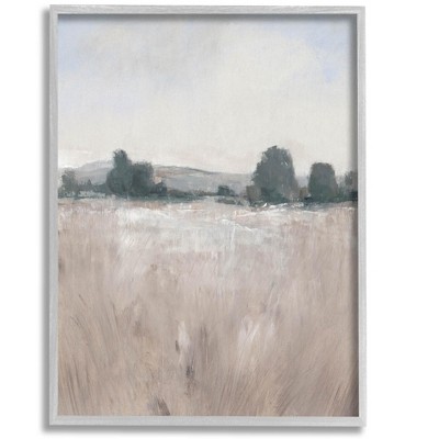 Stupell Industries Rural Autumn Grassland Field Nature Framed Giclee Art