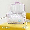 ZEZE Striped Cooling Pet Sofa Bed-Purple - 2 of 4