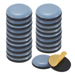 Unique Bargains Round Polytetrafluoroethylene Self-Adhesive Mover Sliders Pads for Chair - 1 of 4