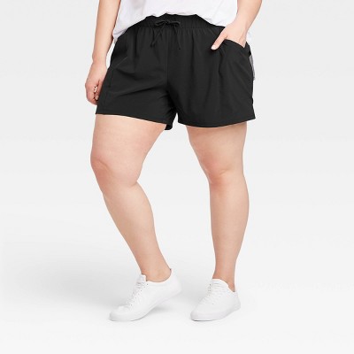 women's plus size stretch shorts
