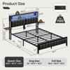 Bestier King/Queen/Full Size Bed Frame with Charging Station - 3 of 4