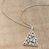 Slickblue Festive CZ Christmas Tree Necklace – .2 Ct Pave Design, Rhodium Finish, Holiday Jewelry for Women - 3 of 4