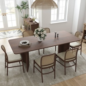 Dovelina Mid-Century Rectangle Wood Dining Table Modern Kitchen Table for 6 - 67" - 1 of 4