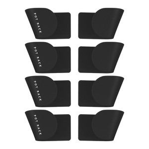 Unique Bargains Silicone Wall Mount Self Adhesive Easy to Install Pot Lid Holder - 1 of 4