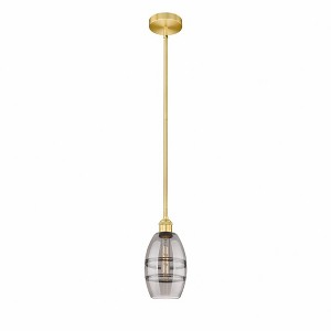 Vaz - 1 Light Stem Hung Mini Pendant In Industrial Style-7.63 Inches Tall and 5.88 Inches Wide - 1 of 1