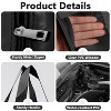 Mber TSA Approved Toiletry Bag Clear Makeup Bag Organizer, Clear Toiletry Bag Set, Clear Zipper Pouches Quart Size & Clear Travel Cosmetic Bags, Black - 4 of 4