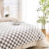 Lomsoe Checkered Blanket Flannel Throw Blankets Soft Cozy Checkered Grid Print Chessboard Pattern Throws for Bed Sofa Couch. - 3 of 4