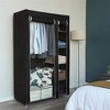 Vtec Trading Black Non-Woven Fabric Wardrobe Closet - 3 of 3