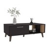 23.6" Engineered Wood Coffee Table with 1 Door and 1 Shelf, Ideal for Organizing Living Rooms and Enhancing Contemporary D¨¦cor - 4 of 4