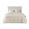 PDTEND King/Cal King Size 3-Piece Lightweight Reversible Quilt Set with Scalloped Edges - 3 of 4