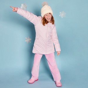 Kids Water Resistant Velour Parka - 1 of 3