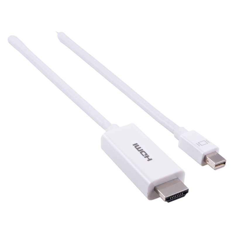 Philips 6' Mini DisplayPort to HDMI Cable - White, 3 of 8