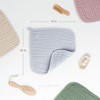 Baby Washcloths Muslin Cotton, Large 10”x10” by Comfy Cubs - 3 of 4