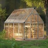6X9ft Aluminum-Framed Polycarbonate Greenhouse,Heavy Duty with Quick Setup Structure and Roof Vent,Large Enhanced Aluminum Greenhouse Kit for Outdoor - 3 of 4