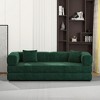 PAGED Compression Sofa Floor-Standing Sofa Bed Convertible Pudding Block Sofa with L-Type Armrest Backrest Design for Living Room - 2 of 4