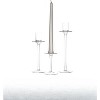 Dawhud Direct Clear Glass Candle Holder for Pillar, Floating, and LED Candles - Set of 3, Clear - image 4 of 4