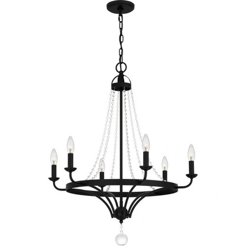 Quoizel Lighting Adelaide 6 - Light Chandelier in  Matte Black - image 1 of 4