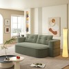 78.7" Plush Corduroy 2-in-1 Foldable Sofa with Convertible Blanket, 2 Soft Pillows, and Deep Seat Sofa Bed - 3 of 4