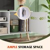 TV Stand for 55 Inch TVs, TV Console with Storage Cabinet, Mid-Century Modern Entertainment Center for Living Room, Bedroom - 3 of 4