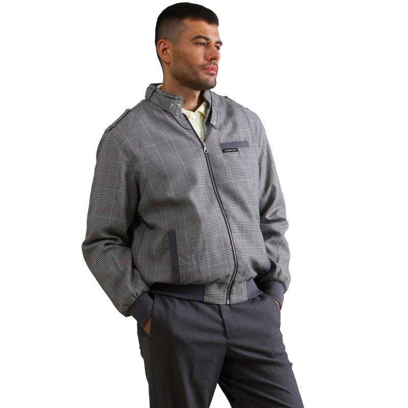 Members Only - Men's Anderson Glen Plaid Iconic Racer Jacket, 3 of 9