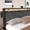 KIGFTSOD Bed Frame, Storage Headboard with Charging Station, Solid and Stable, Noise Free, No Box Spring Needed - 4 of 4