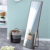 58"x15" Full-Length Mirror Solid Wood Frame Free Standing Floor Mirror With Stand For Bedroom Living Room Dressing Room - 3 of 4