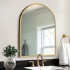 Spassway Set of 2 Arched Bathroom Mirrors Decorative Wall Mirrors Modern Wall Decor for Living Room Bedroom Entryway - 2 of 4