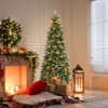 Costway 5/7.5/9 FT Artificial Xmas Tree with 453/1096/1416 Branch Tips 230/460/560 Warm White LED Lights - 4 of 4