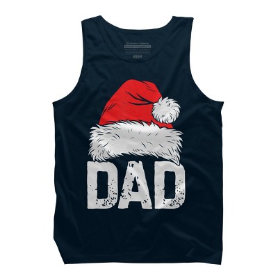 Men's Design By Humans Dad Santa Christmas By NekoShop Tank Top