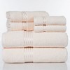 Hastings Home 100% Cotton Towel Set – Ivory, Set of 6 - 2 of 4