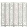 Spassway Rustic Folding Wood Room Divider Vintage Freestand Privacy Screen for Room Seperation Living Room Bedroom Office Room - 3 of 4