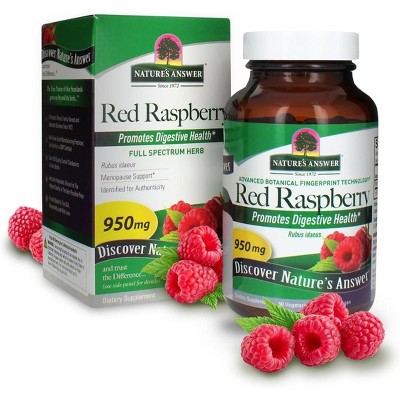 Nature's Answer - Red Raspberry, Vegan Caps 90 Ct : Target