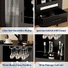 Modern Wine Bar Cabinet & Mini Coffee Bar Cabinet ,Liquor Storage Sideboard with Tempered Glass Door & Drawers for Home Kitchen, Dining Room - 4 of 4