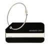 Members Only Luggage Tags – Set of 3 Durable Metal Travel Tags - 4 of 4