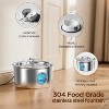 Stainless Steel Cat Water Fountain, Automatic Pet Water Dispenser with Quiet Pump - 3 of 4