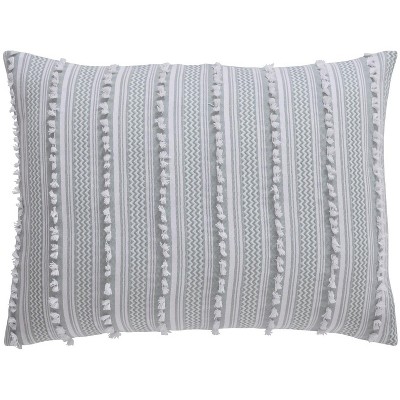 Full Teal Cotton Tufted Comforter Set with Shams