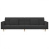 vidaXL 2-Seater Sofa Bed with Two Pillows Dark Gray Fabric - 4 of 4