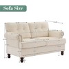 Hyleory 55.84" Upholstered Chenille Loveseat for Living Room Bedroom - 4 of 4