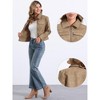 Allegra K Women's Faux Leather Zip Up Long Sleeve Vintage Moto Biker Jackets - 2 of 4