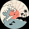 Men's Design By Humans OCN LP... By NDTank T-Shirt - 2 of 4
