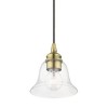Livex Lighting Moreland 1 - Light Pendant in  Antique Brass - 3 of 4