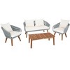 Prester 4Pc Living Set - Indoor/Outdoor - PAT7073 - Safavieh - 4 of 4