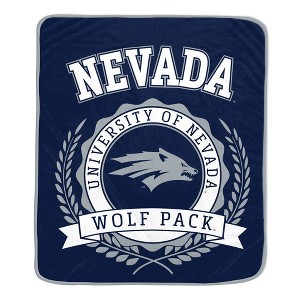 NCAA Nevada Wolf Pack Crest Ultra Soft Blanket - 1 of 2
