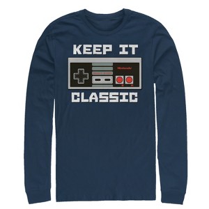 Men's Nintendo NES Classic Controller Long Sleeve Shirt - 1 of 3