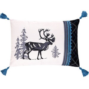 The Lakeside Collection Embroidered Accent Pillow Lodge Themed - 1 of 2