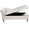 CAVINAS Storage Bench Storage Organizer Ottoman Velvet Lounge Chair for Bedroom with Storage - 3 of 4