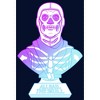 Men's Fortnite Skull Trooper All Hail Glow Pull Over Hoodie - 2 of 4
