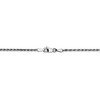 Black Bow Jewelry 1.6mm, 10k White Gold Diamond Cut Solid Rope Chain Necklace - 4 of 4