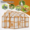 Large Chicken Coop With Waterproof Cover, Chicken Pens Catios With 2 Small Doors, Walk In Chicken Runs, Pet Playpen Exercise for Rabbit Duck Cat - 2 of 4