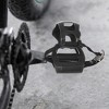Unique Bargains 9/16" Spindle Platform with Toe Clips Fixed Foot Strap Bike Pedals Black 6.77"x4.49"x3.94" 1 Pair - 2 of 4
